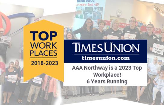 AAA Northway Top Places to Work 2019, 2019, 2020, 2021, 2022, 2023